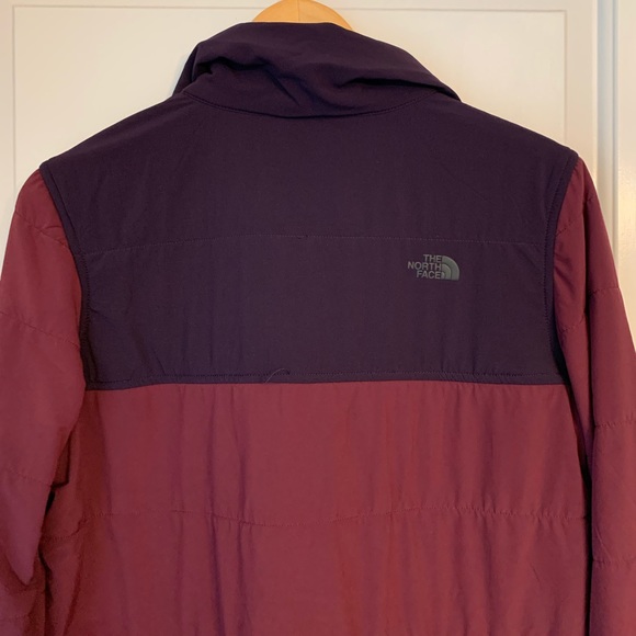 The North Face Mountain Sweatshirt 1/4 Snap Jacket Fig & Galaxy Purple - Picture 11 of 17